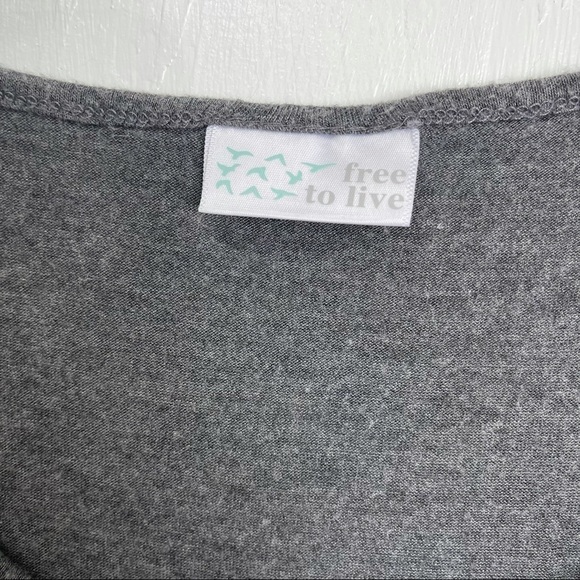 Free To Live Long Sleeve Shirt M - Picture 2 of 4